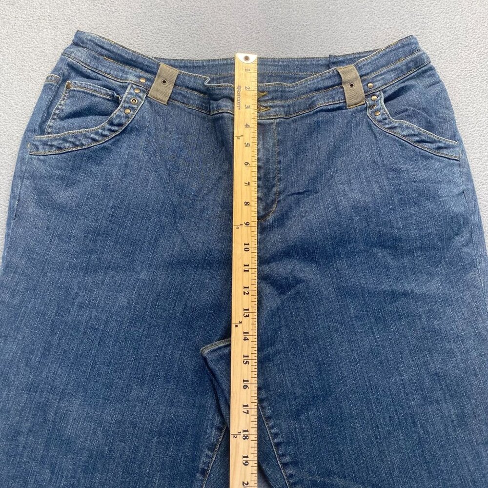 Motto Jeans Womens Size 26W Blue Denim Cotton Blend Five Pockets Casual - Picture 5 of 10